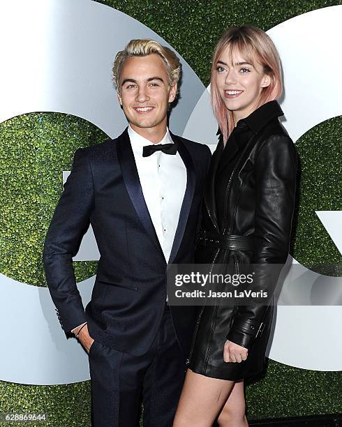 Brandon Thomas Lee and Pyper America Smith attend the GQ Men of the Year party at Chateau Marmont on December 8, 2016 in Los Angeles, California.