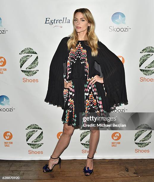 Actress Jaime King arrives at Not For Sale x Z Shoes Benefit at Estrella Sunset on December 9, 2016 in West Hollywood, California.