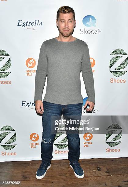 Singer Lance Bass arrives at Not For Sale x Z Shoes Benefit at Estrella Sunset on December 9, 2016 in West Hollywood, California.