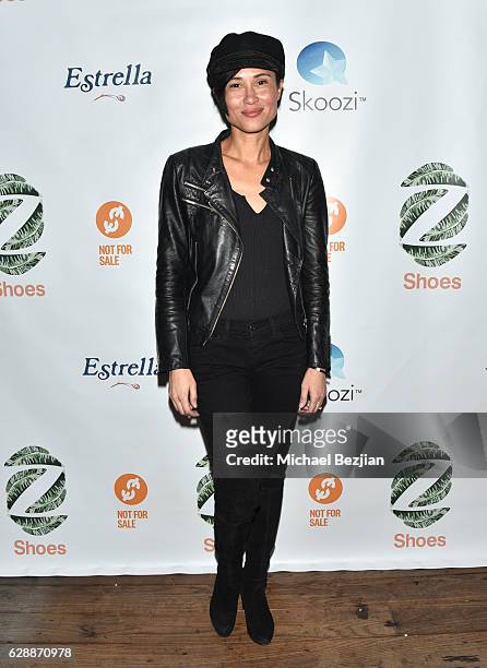 Anaka Lee arrives at Not For Sale x Z Shoes Benefit at Estrella Sunset on December 9, 2016 in West Hollywood, California.