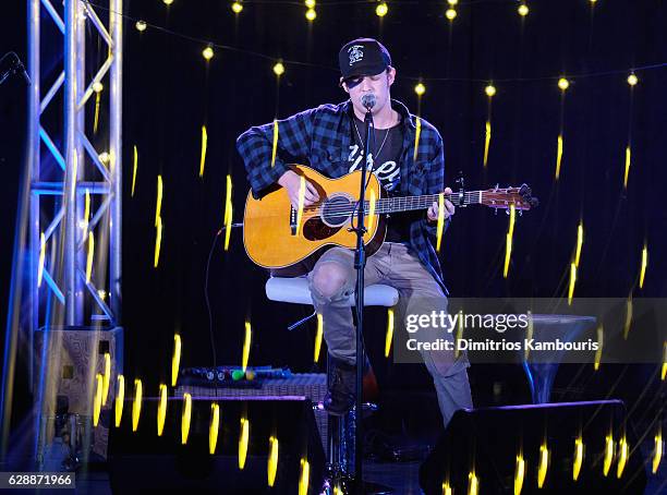 Recording artist Tucker Beathard performs onstage during CMT Story Behind The Songs LIV + Weekend at Sandals Royal Bahamian Spa Resort & Offshore...