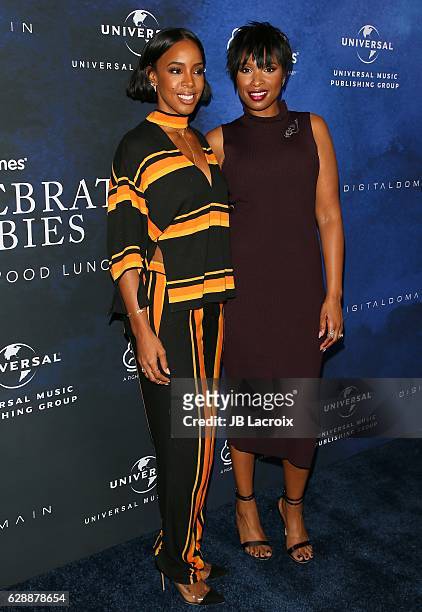 Kelly Rowland and Jennifer Hudson attend 2016 March of Dimes Celebration of Babies at the Beverly Wilshire Four Seasons Hotel on December 9, 2016 in...