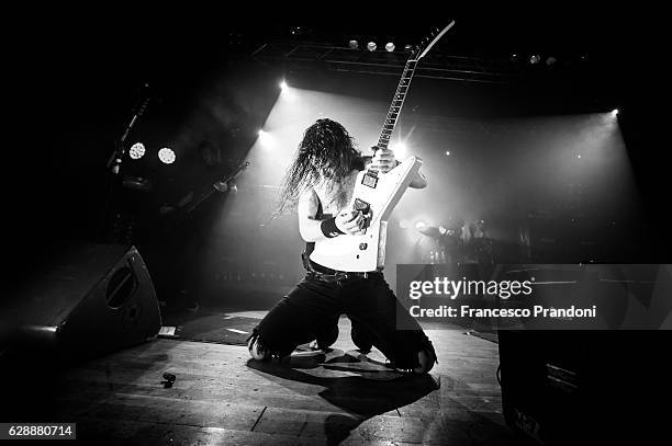 Joel O'Keefe of Airbourne Perform In Live Club on December 9, 2016 in Milan, Italy.