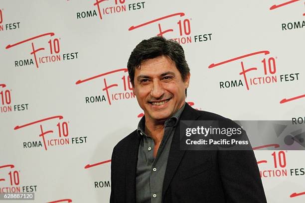 Emilio Solfrizzi of "Amore Pensaci Tu" at the photo-call for the third day of the '10th Rome Fiction Fest.