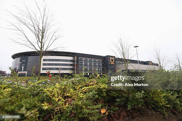 General view outside the stadium prior to the Sky Bet League One match between Milton Keynes Dons and AFC Wimbledon at StadiumMK on December 10, 2016...