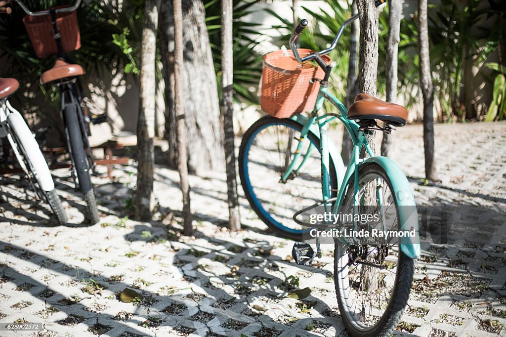 Vintage bike in Tulum, Mexico