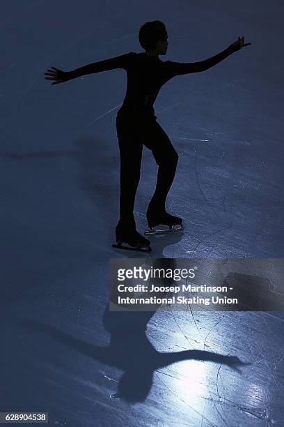 Ilia Skirda of Russia competes during Junior Men's Free Skating on day three of the ISU Junior and Senior Grand Prix of Figure Skating Final at...
