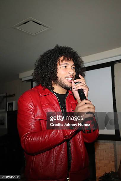 Devontee performs at the CJ FLY "FlyTrap" Album Release Party at Soho House on December 9, 2016 in New York City.