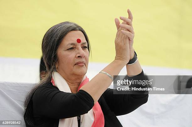 Leader Brinda Karat during the 11th National Convention of All India Democratic Women’s Association , on December 10, 2016 in Bhopal, India.