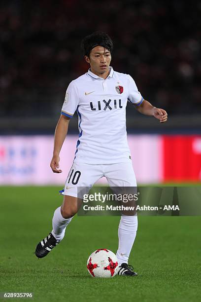 Gaku Shibasaki of Kashima Antlers during the FIFA Club World Cup ahead of the FIFA Club World Cup Play-off for Quarter Final match between Kashima...