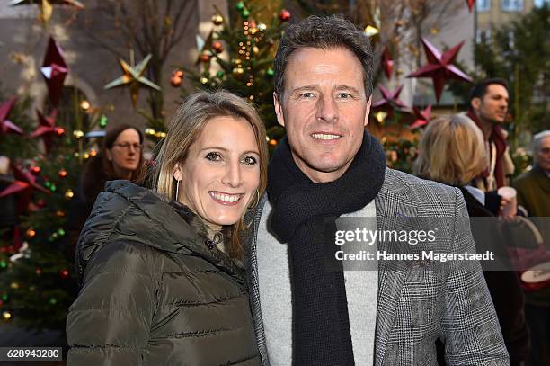 Anna Fuechsl and Helmut Kaes during the 21th BMW advent charity concert at Jesuitenkirche St. Michael on December 10, 2016 in Munich, Germany.