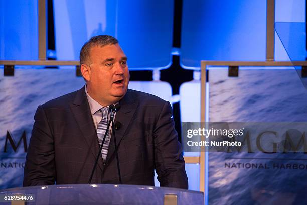 Bill Boasberg, MGM National Harbor, in Washington, D.C. GM, speaks at a press conference, at MGM National Harbor, in Washington, D.C. On Thursday,...