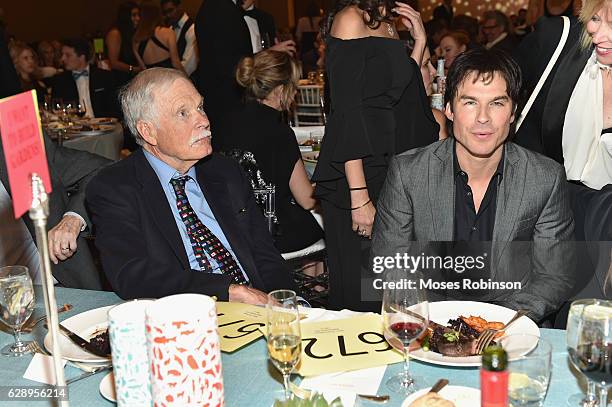 Ted Turner and actor Ian Somerhalder attend the 25th annual Captain Planet Foundation Gala at Intercontinental Buckhead on December 9, 2016 in...