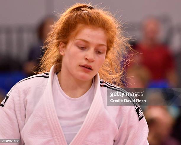 Tokyo Olympics hopeful, Lubjana Piovesana of Bishop Challoner JC defeated Molly Game of Osaka JC to win their u63kg contest by an ippon during the...