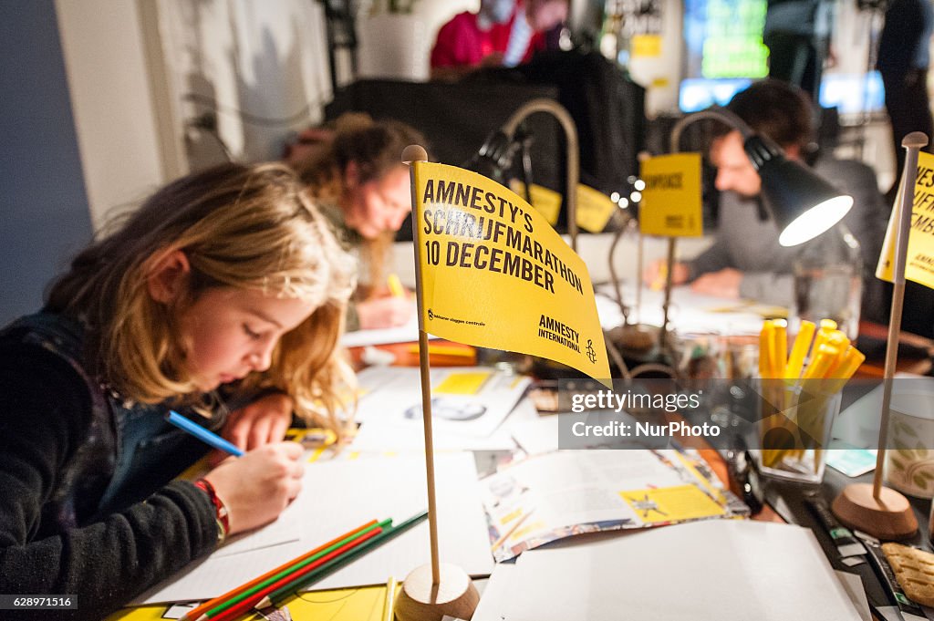 Write for Rights, a worldwide campaign for human rights in Amsterdam