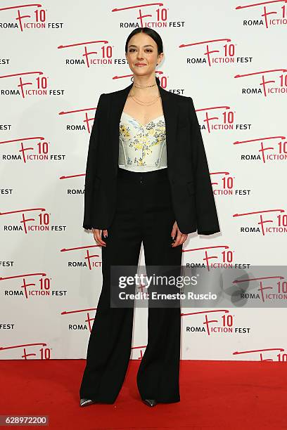 Marta Gastini attends the 'Il confine' red carpet during the Roma Fiction Fest 2016 at The Space Moderno on December 10, 2016 in Rome, Italy.