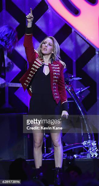 Ellie Goulding performs onstage during Z100's Jingle Ball 2016 at Madison Square Garden on December 9, 2016 in New York City.