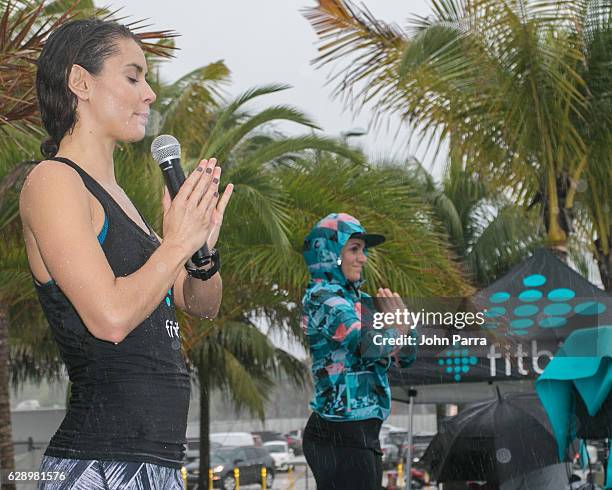 Fitbit Local Ambassadors Suyumi Quiroz & Jennifer Pansa will lead participants in a bodyweight bootcamp and yoga workout. During the Launch Of Fitbit...