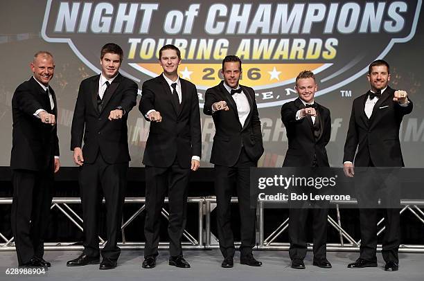 Whelen Southern Modified Tour Champion Burt Myers, NASCAR Pinty's Series Champion Cayden Lapcevich, NASCAR K&N Pro Series West Champion Todd...