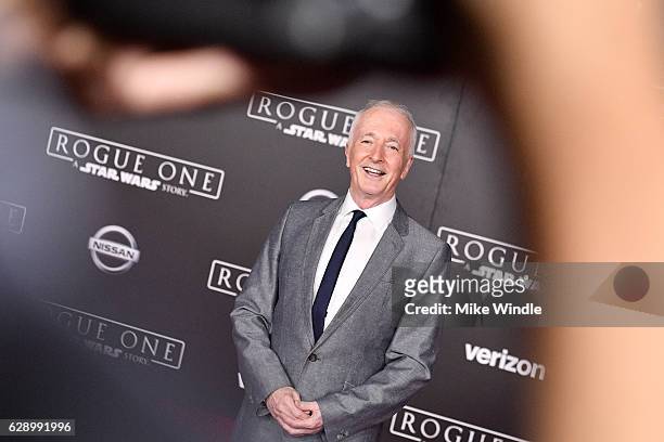 Actor Anthony Daniels attends the premiere of Walt Disney Pictures and Lucasfilm's "Rogue One: A Star Wars Story" at the Pantages Theatre on December...