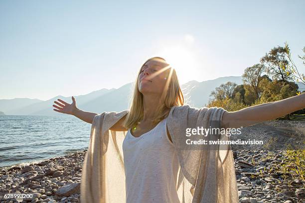 taking the time to breathe it all in - alternative medicine stock pictures, royalty-free photos & images