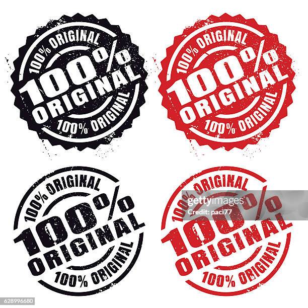 ilustrações de stock, clip art, desenhos animados e ícones de 100% original, rubber stamp - stamp