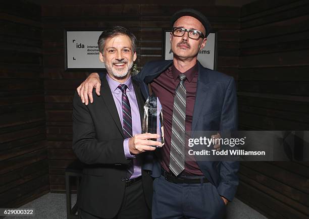 Best Music award recipients Keith Fulton and Lou Pepe attend the 32nd Annual IDA Documentary Awards at Paramount Studios on December 9, 2016 in...