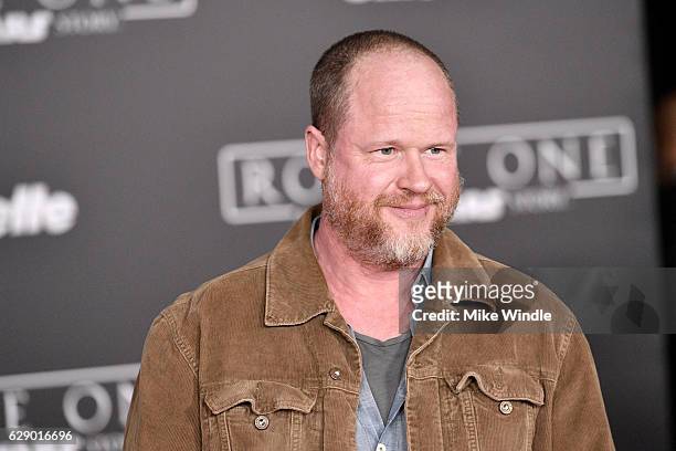 Director Joss Whedon attends the premiere of Walt Disney Pictures and Lucasfilm's "Rogue One: A Star Wars Story" at the Pantages Theatre on December...
