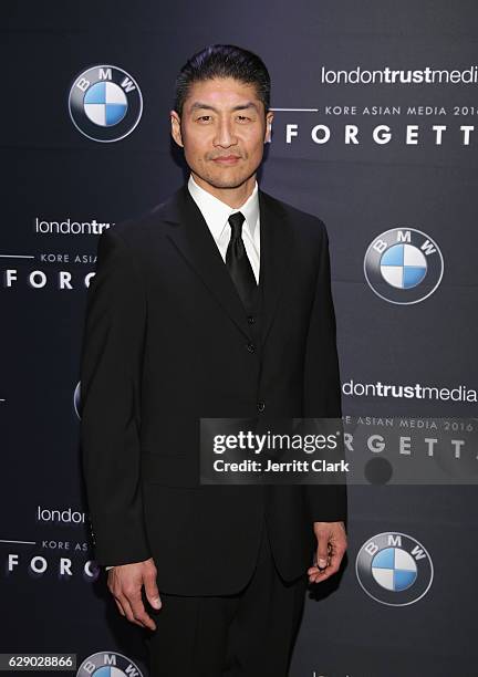 Brian Tee attends the 15th Annual Unforgettable Gala at The Beverly Hilton Hotel on December 10, 2016 in Beverly Hills, California.