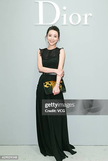 Actress Zhang Jingchu attends Dior Lady Art event on December 10, 2016 in Beijing, China.