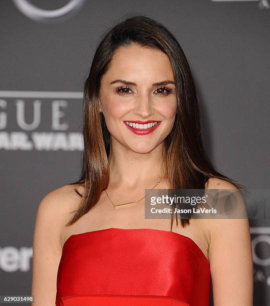 Actress Rachael Leigh Cook attends the premiere of "Rogue One: A Star Wars Story" at the Pantages Theatre on December 10, 2016 in Hollywood,...
