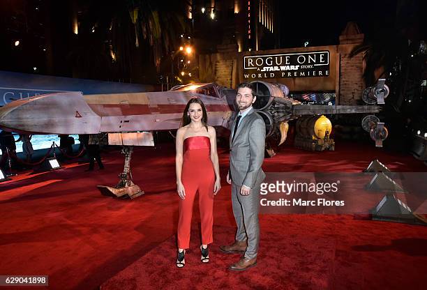 Actors Rachael Leigh Cook and Daniel Gillies attend The World Premiere of Lucasfilm's highly anticipated, first-ever, standalone Star Wars adventure,...