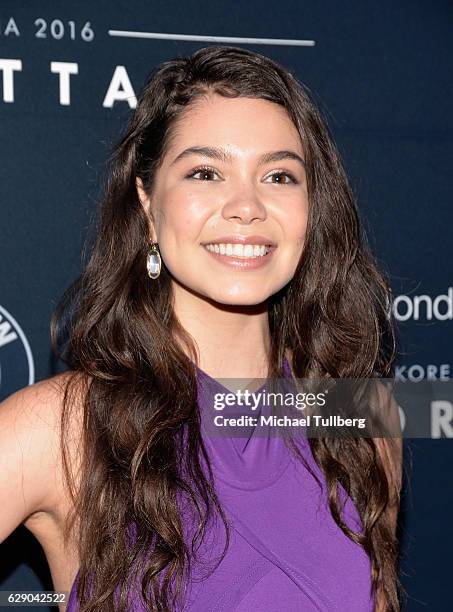 Actress Auli'i Cravalho attends the 15th Annual Unforgettable Gala at The Beverly Hilton Hotel on December 10, 2016 in Beverly Hills, California.