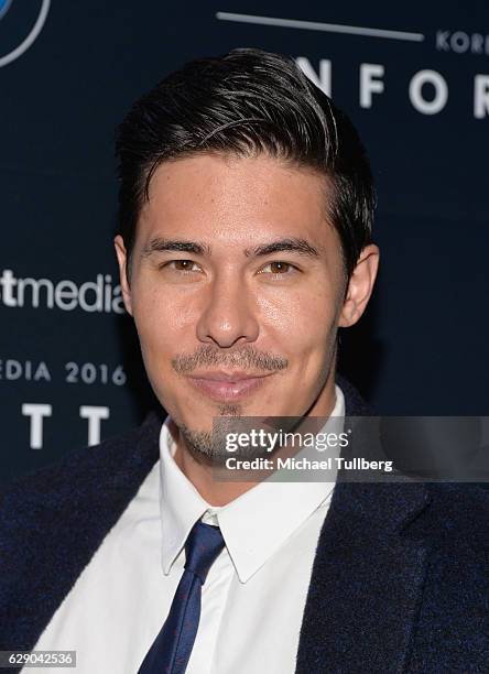 Actor Lewis Tan attends the 15th Annual Unforgettable Gala at The Beverly Hilton Hotel on December 10, 2016 in Beverly Hills, California.