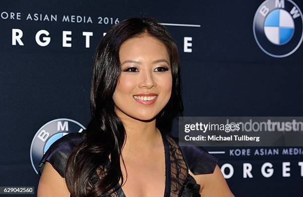 Actress Christine Ko attends the 15th Annual Unforgettable Gala at The Beverly Hilton Hotel on December 10, 2016 in Beverly Hills, California.