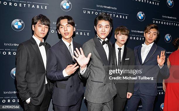 Pop band B.I.G. Attends the 15th Annual Unforgettable Gala at The Beverly Hilton Hotel on December 10, 2016 in Beverly Hills, California.