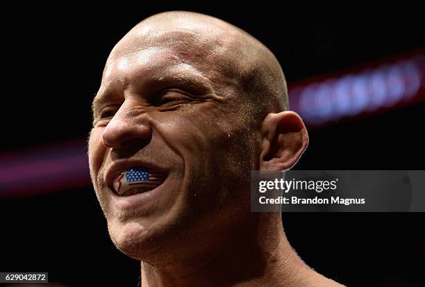 Donald Cerrone prepares to enter the Octagon before facing Matt Brown in their welterweight bout during the UFC 206 event inside the Air Canada...