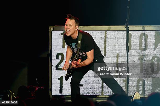 Matt Skiba of the band Blink 182 performs onstage at 106.7 KROQ Almost Acoustic Christmas 2016 - Night 1 at The Forum on December 10, 2016 in...