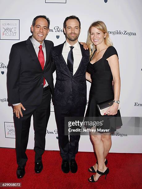 Choreographer Benjamin Millepied , Vice President of Global Media at Twitter Katie Stanton and guest attend the L.A. Dance Project Gala at The...