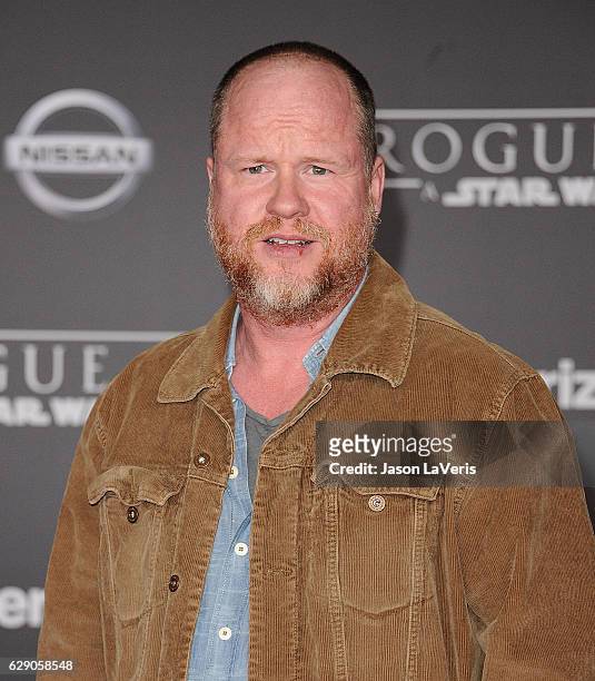 Actor Joss Whedon attends the premiere of "Rogue One: A Star Wars Story" at the Pantages Theatre on December 10, 2016 in Hollywood, California.