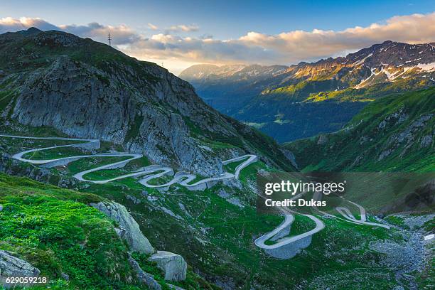 Old Gotthard mountain pass, Switzerland.