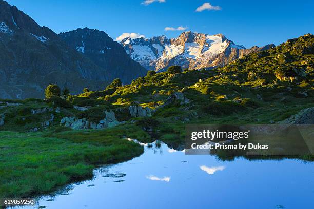 Wannenh_rner mountains in Valais, Switzerland.