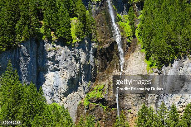 Waterfall in the Bernese Oberland, Switzerland.