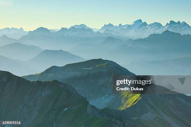 View to Bernese Oberland, Switzerland.