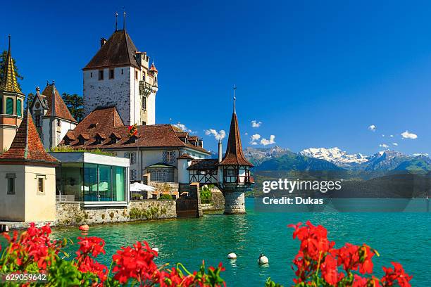 Oberhofen Castle in the Bernese Oberland, Switzerland.