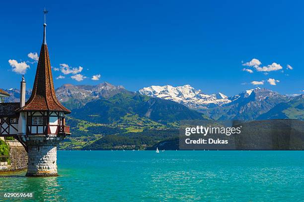 Oberhofen Castle in the Bernese Oberland, Switzerland.