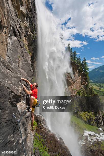 Free climbing in Maltatal valley, Carinthia, .