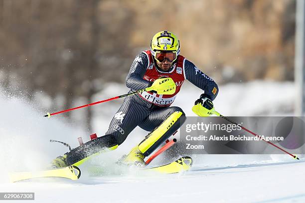 Patrick Thaler of Italy competes during the Audi FIS Alpine Ski World Cup Men's Slalom on December 11, 2016 in Val-d'Isere, France