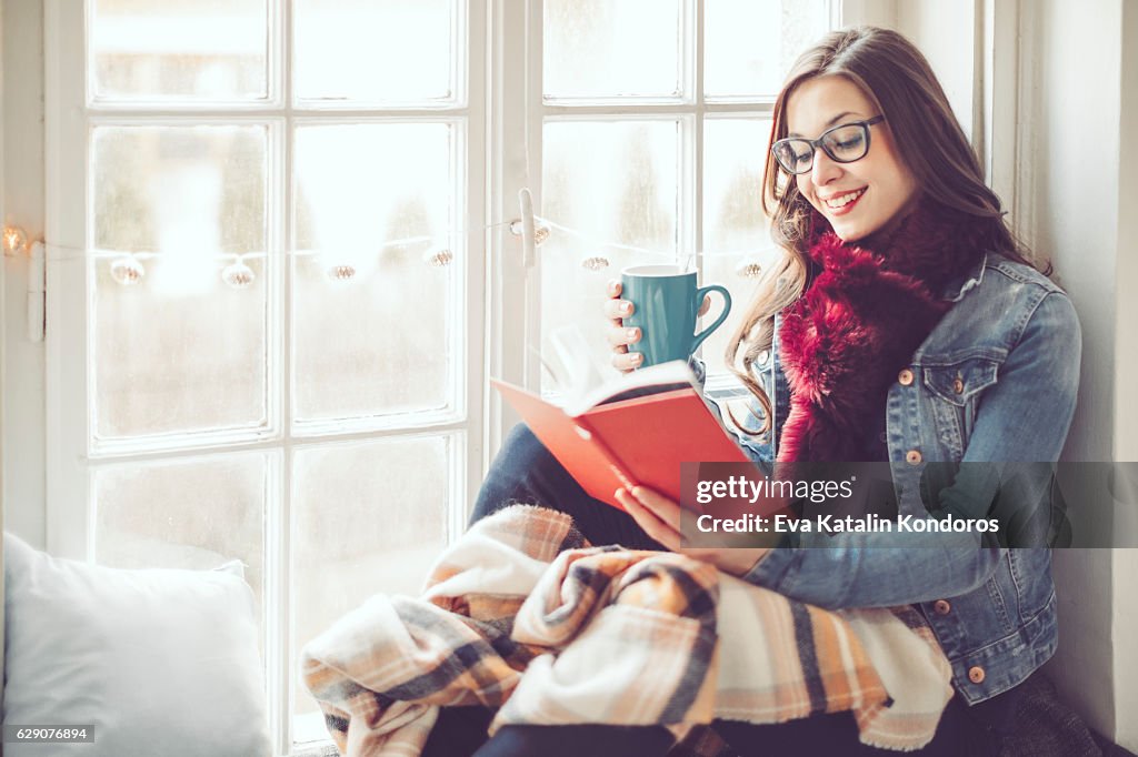 Young woman at home