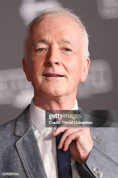 Actor Anthony Daniels arrives at the premiere of Walt Disney Pictures and Lucasfilm's "Rogue One: A Star Wars Story" at the Pantages Theatre on...